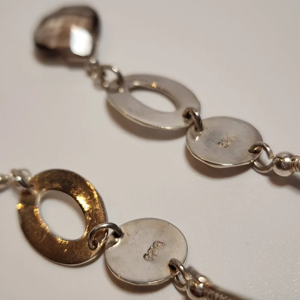 925 Silver Hammered Smokey Quartz Dangle Earrings